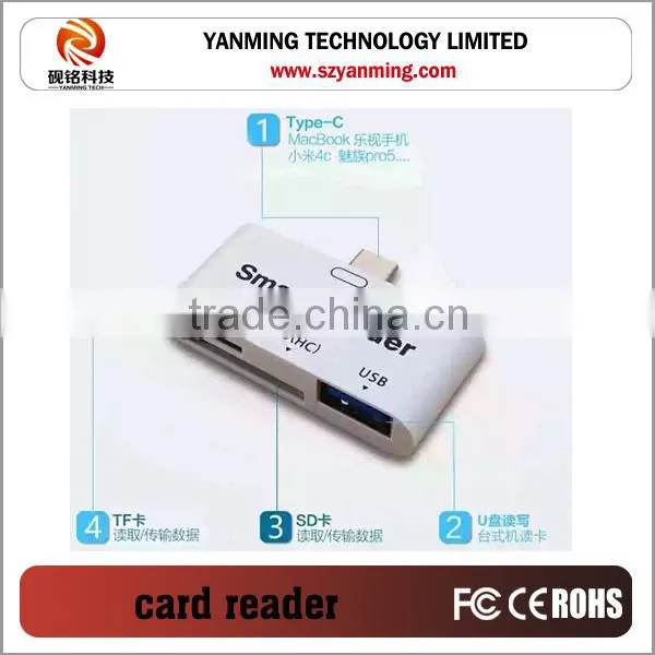 USB3.1 Type c card reader for TF SD Card Reader Adapter