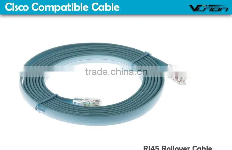 Cisco RJ45 to RJ45 Rollover Console Cable, light blue, CAB-500RJ