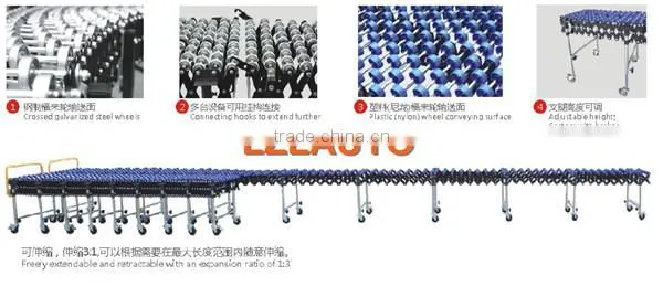 Telescopic wheel Conveyor