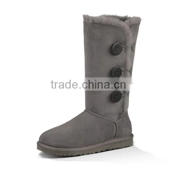 Latested fashion winter geninue leather boots women