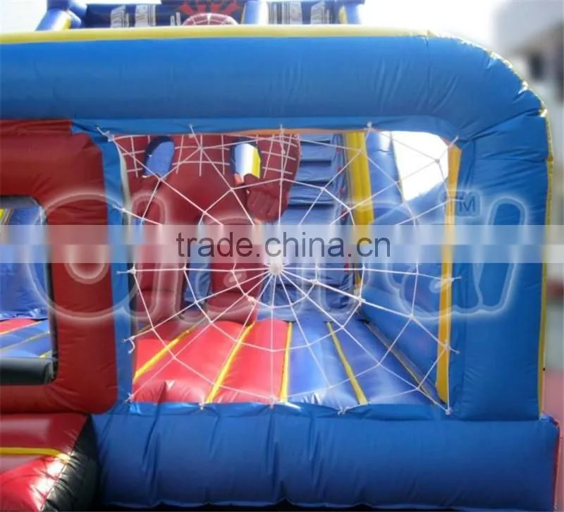 Hot sale commercial inflatable spiderman slide, commercial inflatable slide