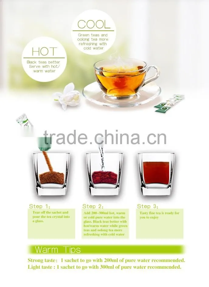 GMP Certificated high quality lemon black tea lemon instant tea