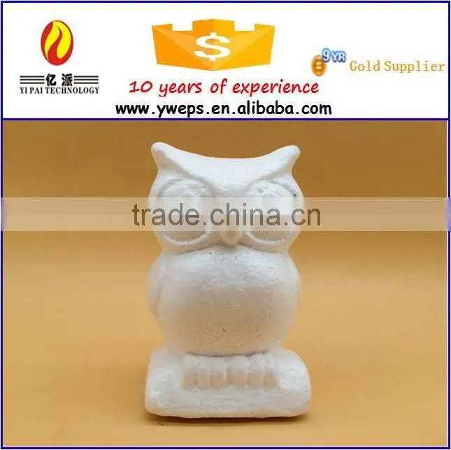 Smart owl animal model toy for decoration/education toy for kids diy craft