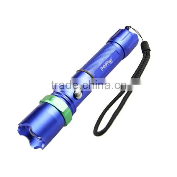POPPAS-809B Powerful 150LM New Security Torch 1101 USB police flashlight