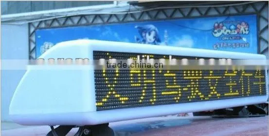 BUS /taxi/car indoor outdoor sign .led taxi signs display/led taxi top sign