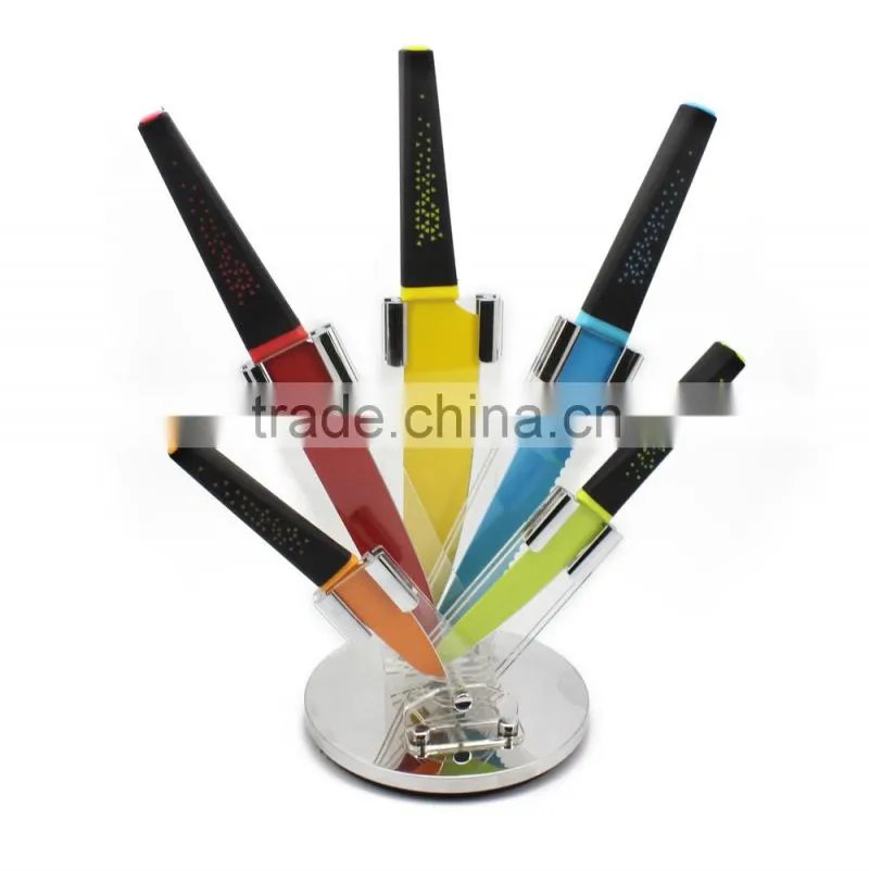 Stainless Steel Kitchen Knife Set/Modern Kitchen Knife/Royal Knife Set with Novel Wooden Stand