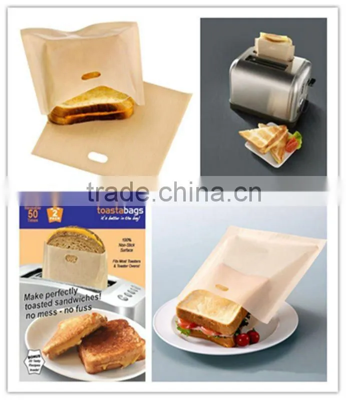 Teflon Bread Heating Bag, Reusable Sandwich bag
