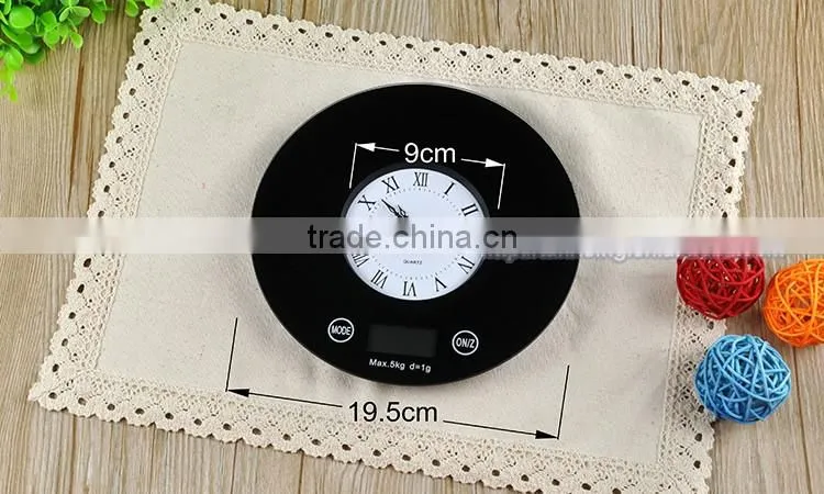 TKP408B With Clock Kitchen Scale