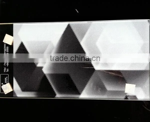 Colorful art glass of ceramic silkscreen glass for glass facade, skylight roof glass, glass partition etc.