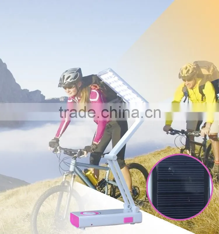 2016 new solar rechargeable book lamp led