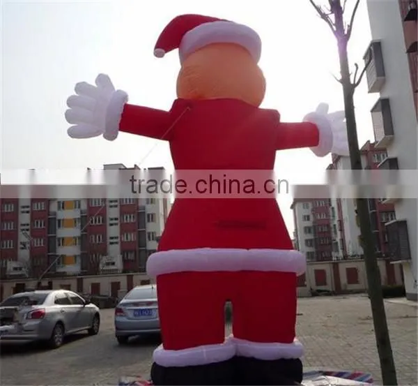 Popular excellent qaulity inflatable santa claus big inflatable air santa claus for decoration