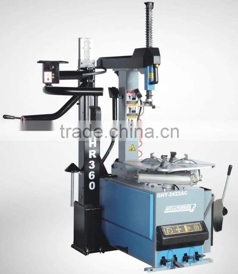 Automatic tyre changer left hand helper tilt column