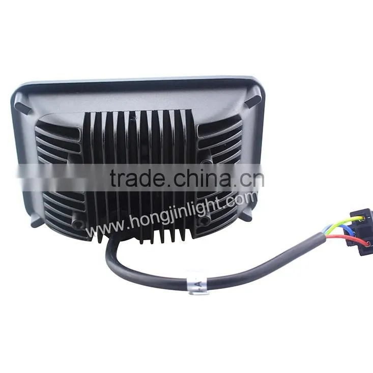 Super Bright IP67 led work light 45W jeep headlight 7inch 12v square car work light