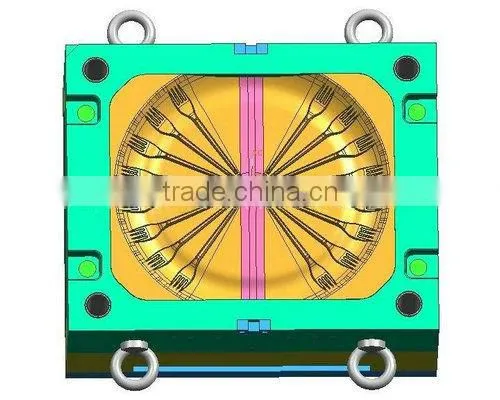 Disposable plastic fork mould