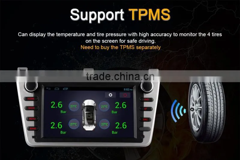 Ownice quad core Android 4.4 Car GPS stereo for Mazda 6 with Mirror link