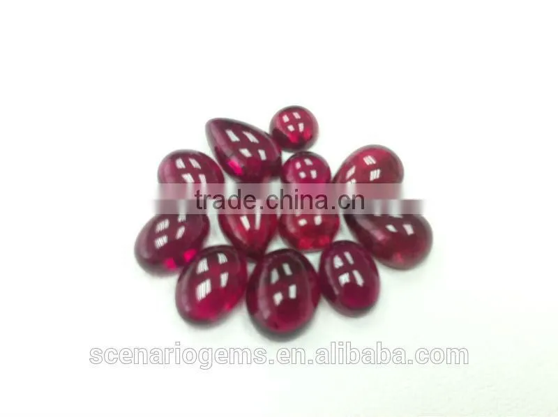 #CNZZ Natural Multi-Shape Free Size Cabs Loose Gemstone Rubellite Cabochons
