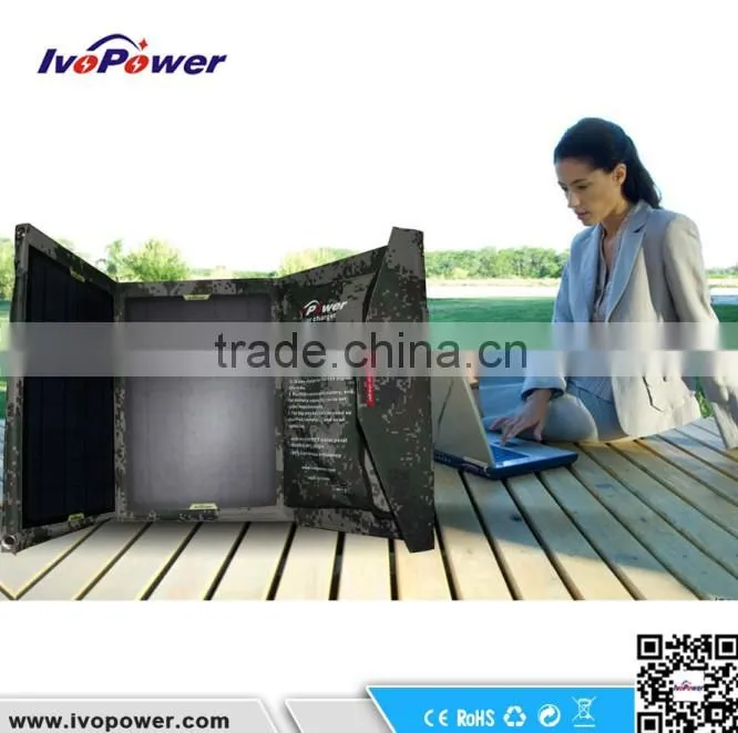 Multi-function 5V 12V 18V Folding 30W Solar Cell Phone Charger