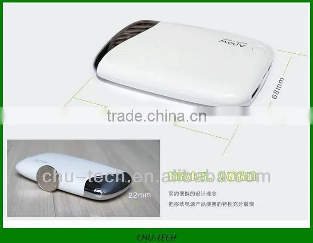 portable gift 6200mah external power charger