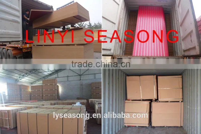 China factory price 15mm18mm melamine mdf/showing board with 11 grooves used in supermarket