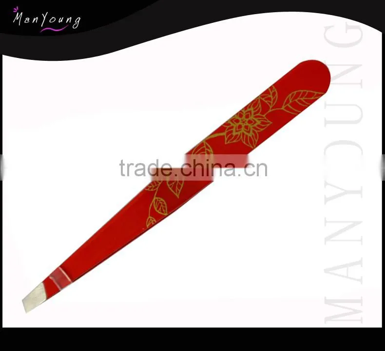 Eye Brow Tweezers Black Color Manicure Instruments