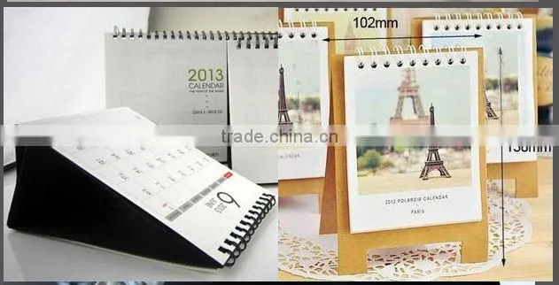 One page Table Calendar Wall Calender