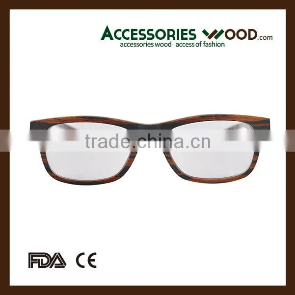 100% Natural wood optical reading eye glasses with your custom logo