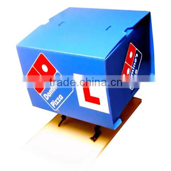UK PP correx insulated pizza delivery box for motorcycle/scooter
