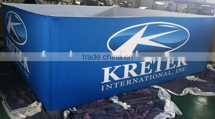 Circular Trade Show Welcome Hanging Banner, Ceiling Hanging Banner