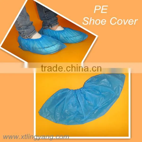 Blue medical PP nonwoven shoe cover,disposable surgical overshoes