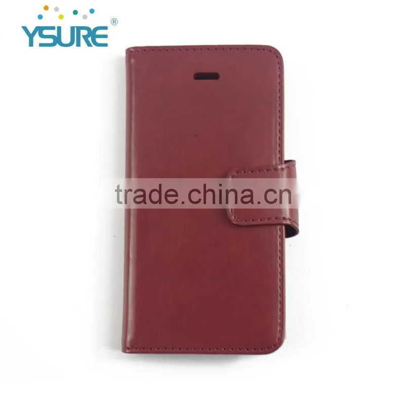2016 New Colorful Style Hot Sales PU Leather Cases for iphone6 with Three Card Slots and Stand
