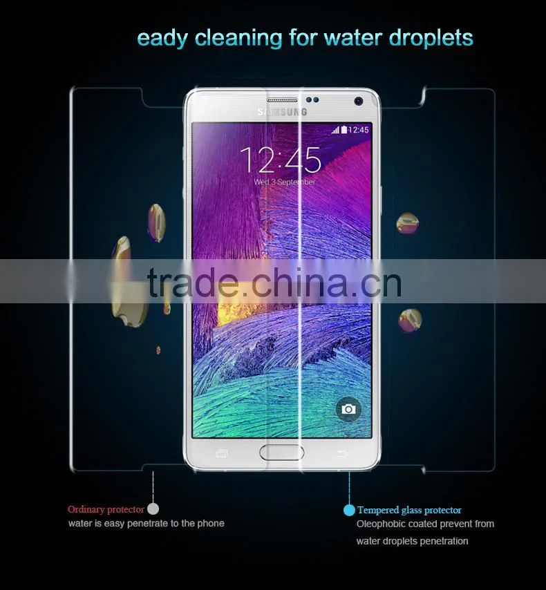 glass Screen Protector for samsung galaxy note 4 Mobile Phone tempered glass Screen Protector for samsung galaxy note 4