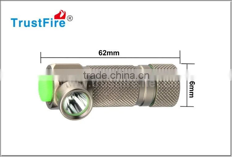 Trustfire LED mini keychainrechargeable torch led stainless steel pocket flashlight