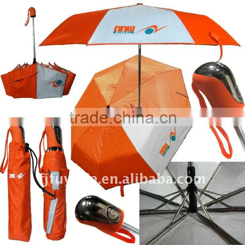 21inch 8k 3 folding lady red printed good quality umbrella