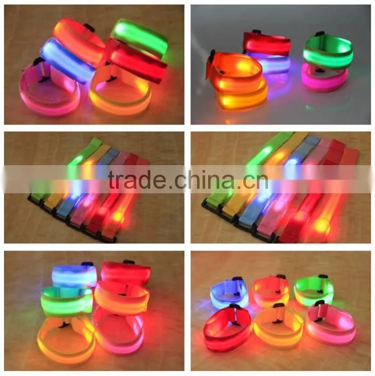 Sport bracelet wrist band Nylon fashion LED
