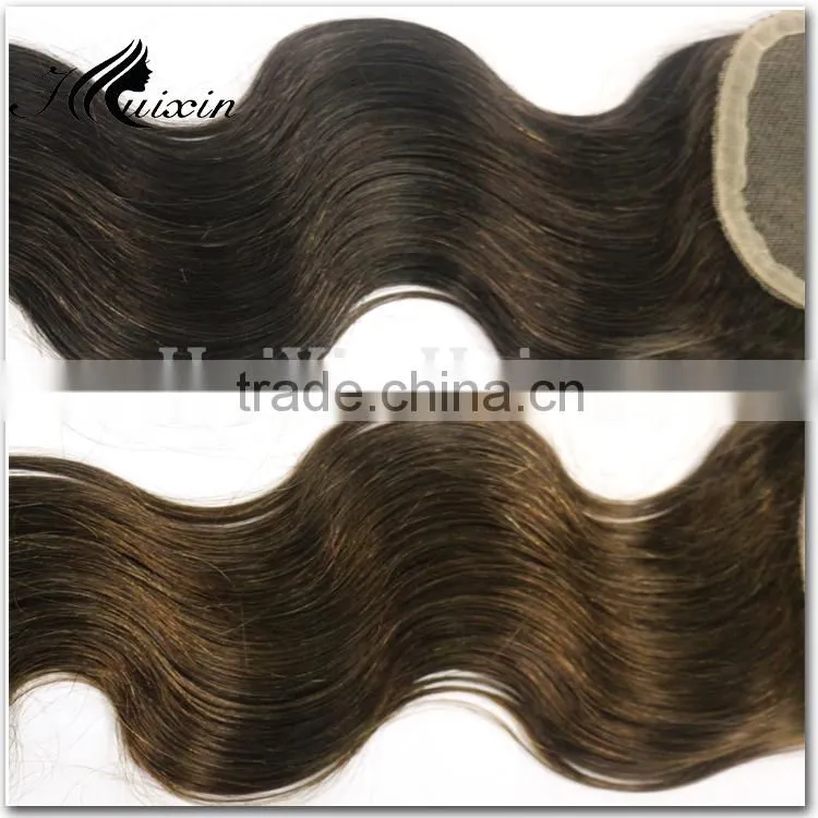 613 body wave human hair silk base closure/ lace clsure