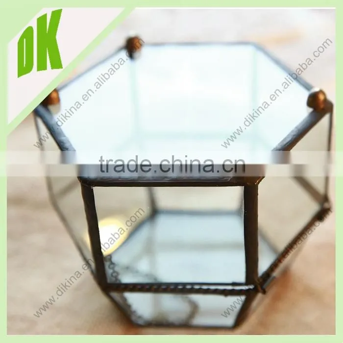 DiKina-AGGT54 geometric wholesale 3" hanging glass ball candle holder