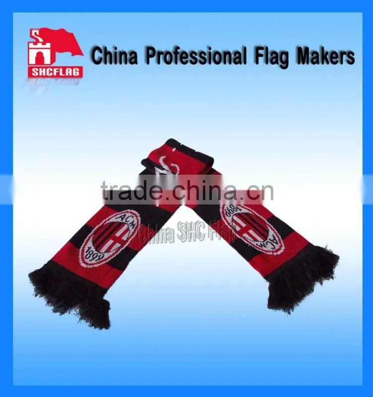 Promotion custom logo soccer scarf