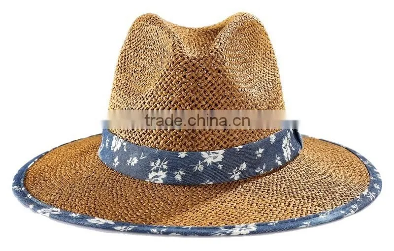 Packable straw original panama hat Fashion panama hat