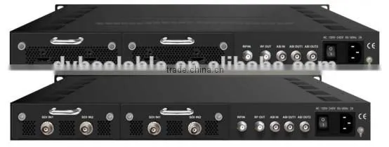 High integrated HD encoder modulator cable tv headend system/ mpeg2 & h.264 video encoding RF modulator DVB-T/C ATSC ISDB out