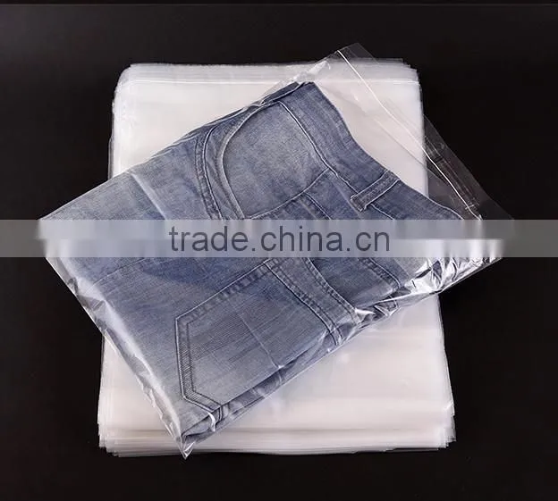 2015 customized clear high quality pe plastic gift bag