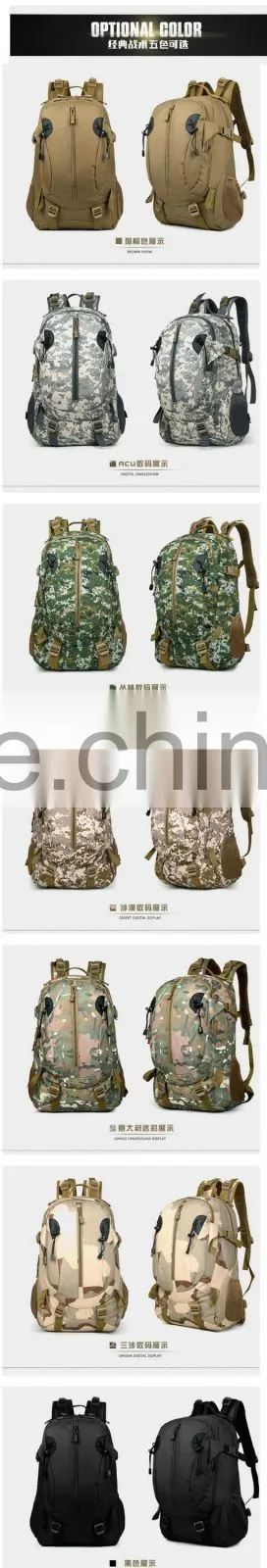 Army outdoor hiking tactical backpack highland backpack camouflage backpack(HIK16-002)
