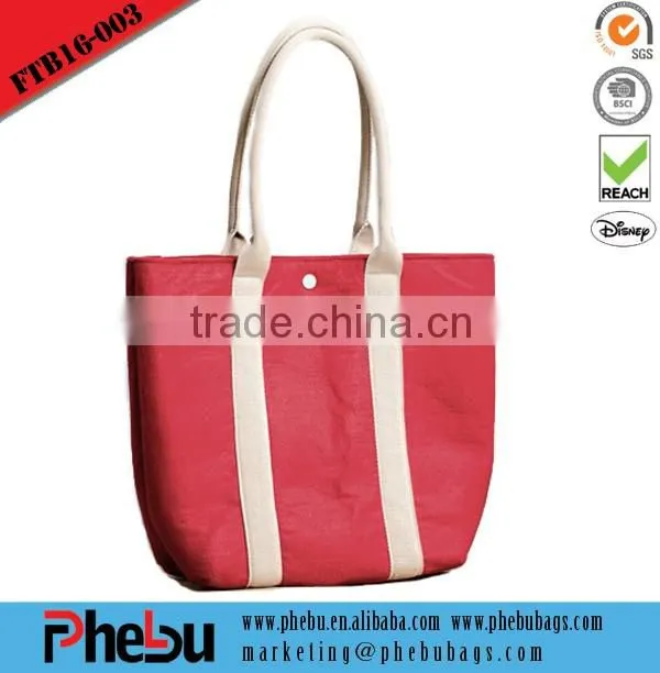 Wholesale promotional hand made polyester flet shopping bag(FTB16-006)