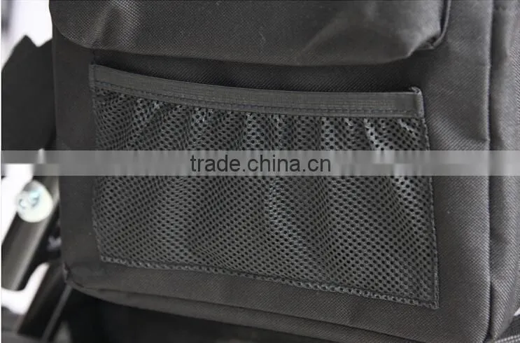 Topmedi 1xSmall Waterproof Armrest Pannier Bag Interior Zipper Hook&Loop Tape Deluxe Scooter Bag