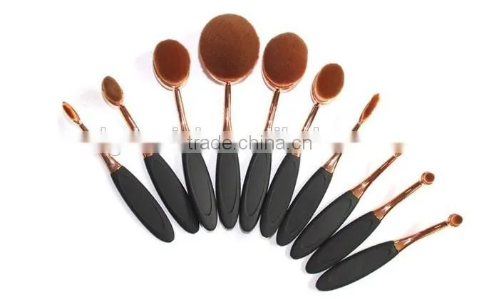 High quality rose gold makeup brush,single brush with box packing
