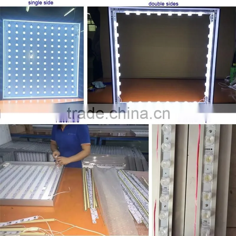 modern style led advertising frameless mobile store display diy frontlit fabric banner