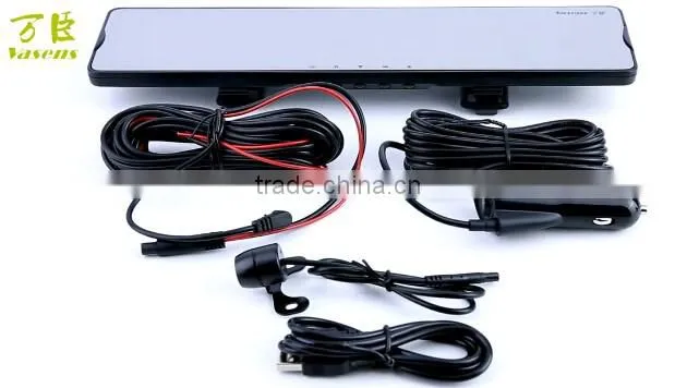 Vasens 168 Dual lens Rearview mirror reversing view G-sensor car Dvr