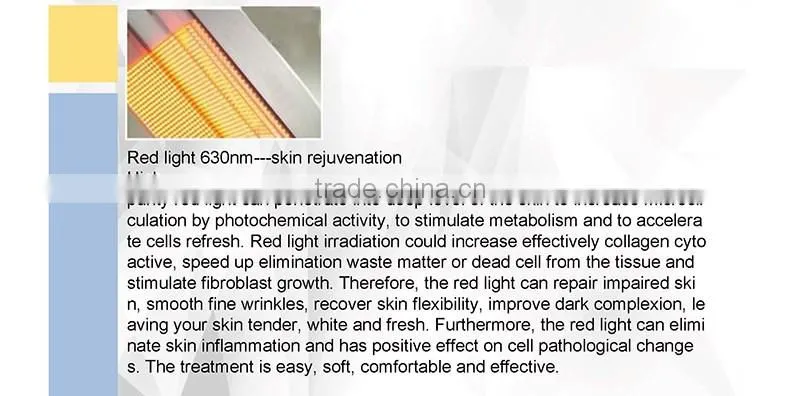 Photon LED Skin Rejuvenation PDT LED Machine