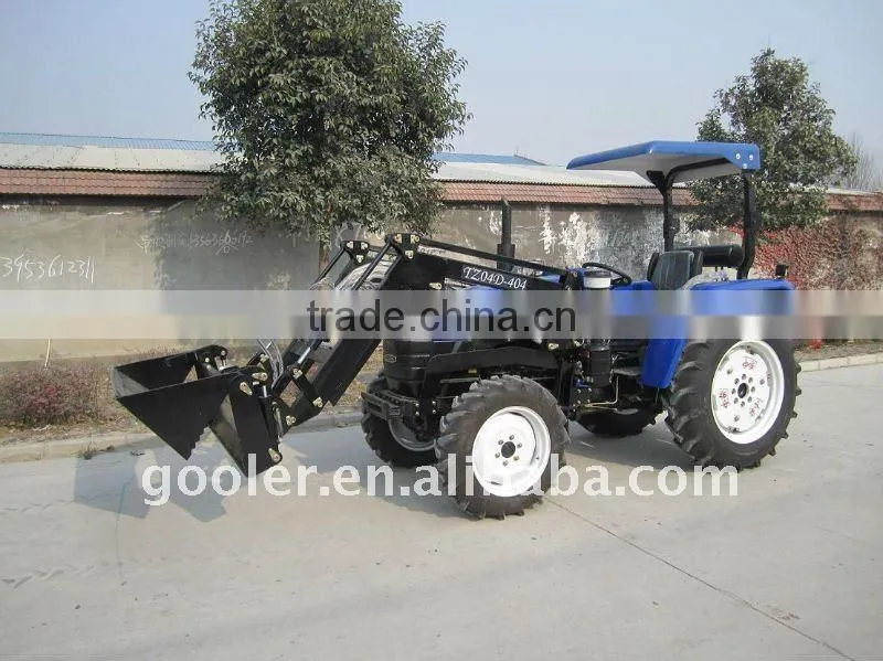 Turf tyre LZ404 4WD 40HP wheeled tractors with sunshade