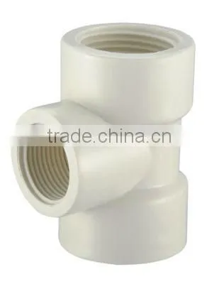 pvc pipe fittins reducing female tee
