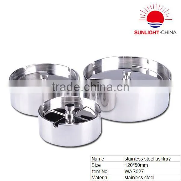 dustproof stainless steel table ashtray